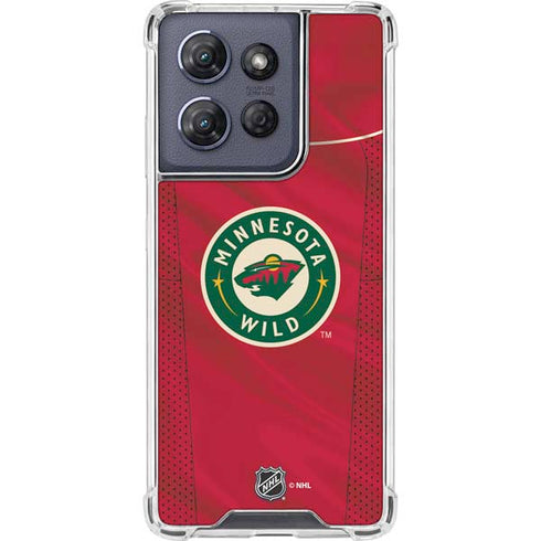 NHL Minnesota Wild Home Jersey Moto G Power 5G (2025) Clear Case